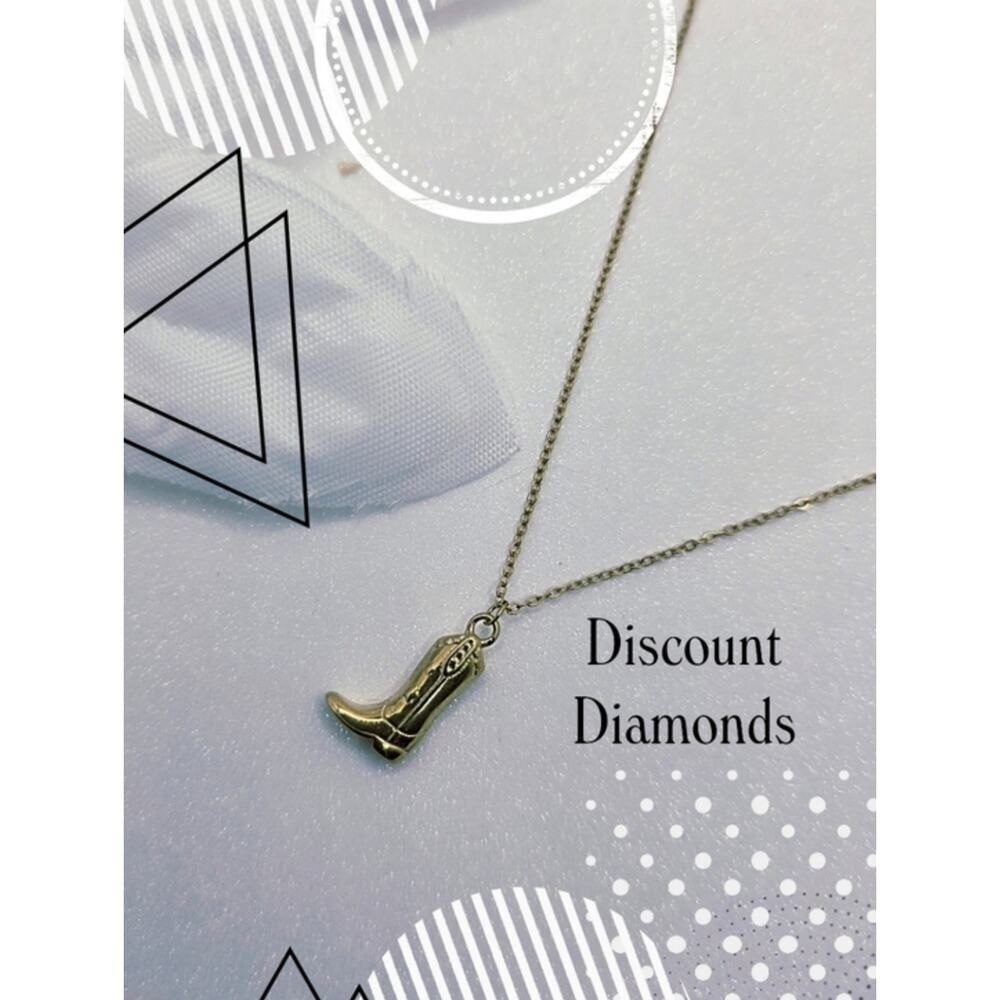 Golden Boot Choker / Necklace 18K Gold on 316L Stainless Steel